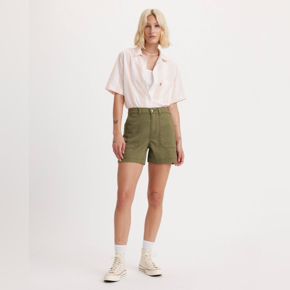 Levi’s Green Utility Shorts Sz 28